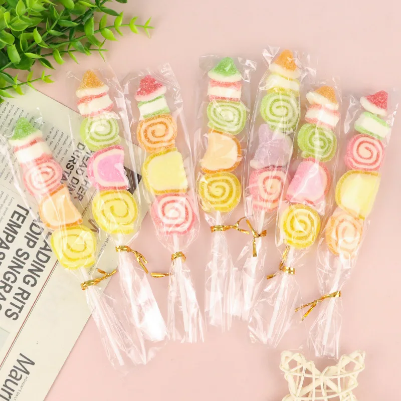 50 stücke lange klare Plastiktüte flach offen Zellophan Tasche Lutscher Süßigkeiten Keks tasche opp Lebensmittel Geschenk verpackung Hochzeit Geburtstag Dekoration Image