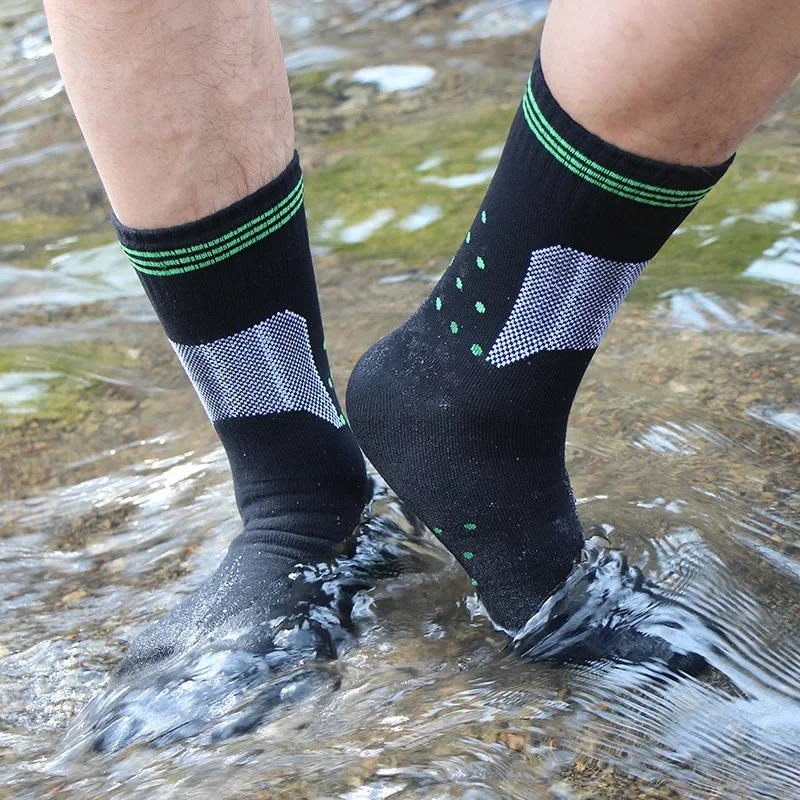 Wasserdichte Socken Outdoor-Sport Wandern Waten Camping Trekking Winter Skifahren Socke Warme atmungsaktive wasserdichte Socken Image