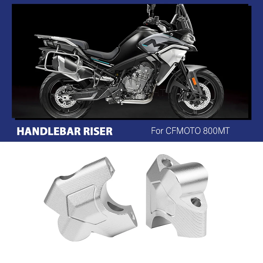 Motorrad zubehör für cfmoto 800mt mt800 mt 800 mt Lenker Riser Mount Clamp Lenker Erhöhung bewegen zurück Adapter par Image