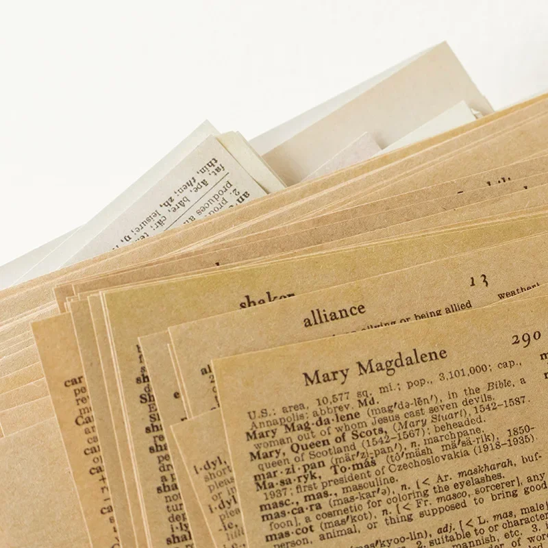 57 Stück/Packung Vintage INS Material Papier Kreatives Manuskript Tagebuch DIY Dekoratives Hintergrundpapier DIY handgemachtes Scrapbooking Image