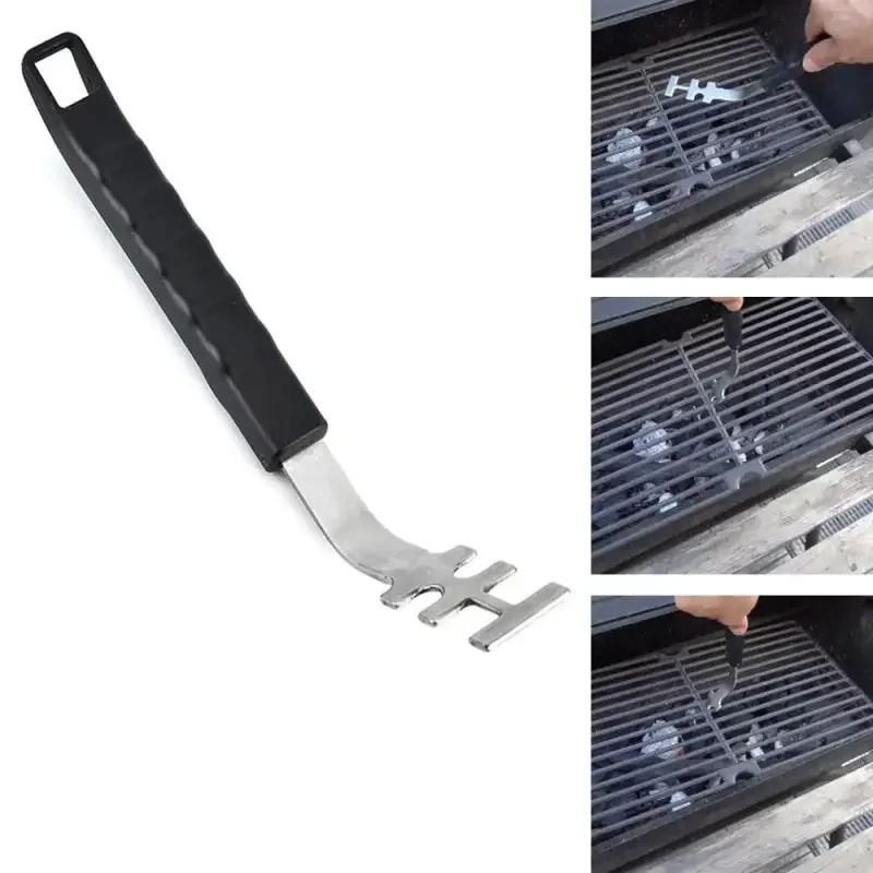 1pc Anti-Verbrühungen Grill Rost Heber Wärme-Beständig Kochen Rost Heber Werkzeug Grill Werkzeuge Zubehör Für Lifte die Grill Net BBQ Image