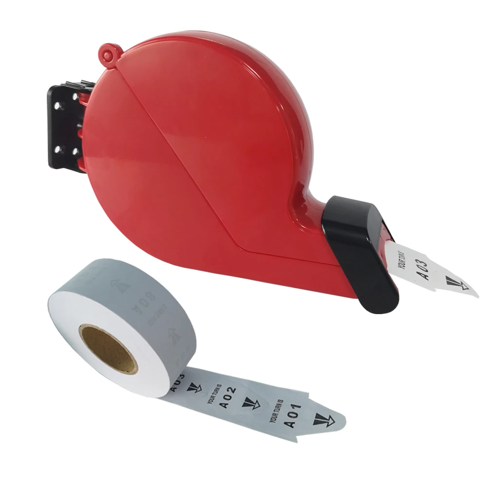 Profession elle Warteschlangen Tickets Nummerierung Ticketing Drucken Warteschlange Tickets Spender 1Roll Warteschlange Ticket A00-E99 kostenlos sein Image