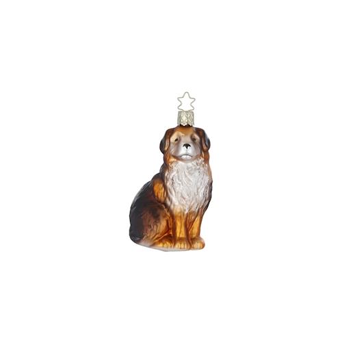 Christbaumschmuck 10,5cm Glasfigur Berner Sennenhund Weihnachtsbaumschmuck Braun