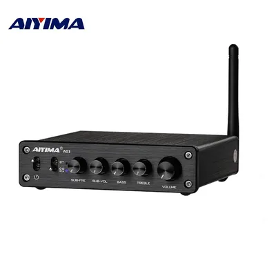 AIYIMA A03 TPA3116 Amplificador Subwoofer Audio Bluetooth Sound 2.1 50Wx2+100W HiFi TPA3116D2 Digital Power Home Amplifier