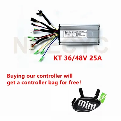 US Freeshipping 36V/48V 750-1000W 25A KT Brushless DC Motor Controller Ebike Controller +