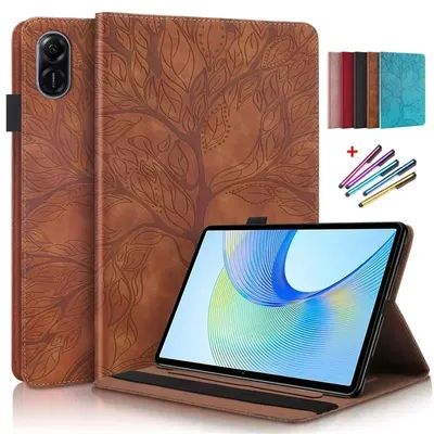 Case for Honor Pad X9 Tablet 11 5 inch Emboss Tree Leather Flip Cover for Funda Honor Pad X9 X 9