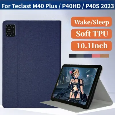 2023 New For Teclast P40HD P40S Tablet 10.1" M40 Plus Cover PU Leather Case with Auto Wake Function