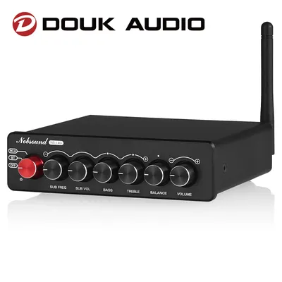 Douk Audio NS-14G 2.1 Channel HiFi Bluetooth TPA3116 Digital Amplifier AUX Desktop Subwoofer Power