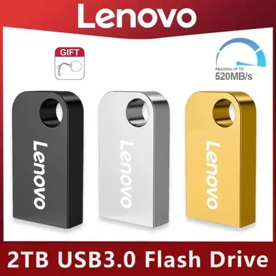 Lenovo 2TB Usb 3.0 Flash Drives High Speed Metal Pendrive 1TB 512GB 256GB Portable Usb Drive