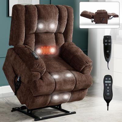 Oaks Aura Dual Motor Heat Massage Infinite Position Up to 350 LBS, Electric Power Lift Heavy-Duty Recliners with Power-Remote