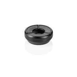 12x Windaschenbecher Ø 9,5 cm Edelstahl pulverbeschichtet schwarz Höhe: 3,5 cm Tisch Aschenbecher Image
