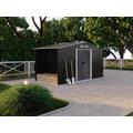 Casetta da giardino in acciaio galvanizzato grigio LERY - 6m²