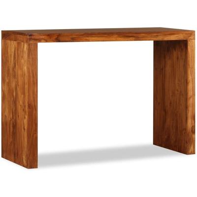 Konsolentisch Massivholz mit Honigfarbener Politur 110x40x76 cm Vidaxl