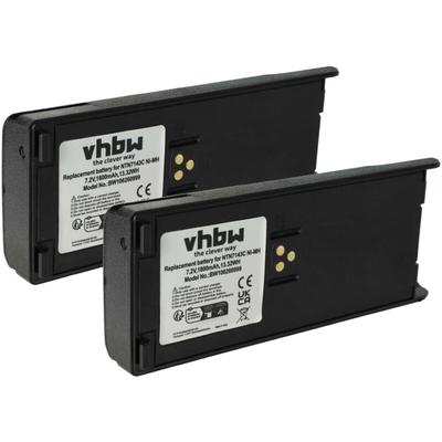 Vhbw - 2x Akku kompatibel mit Motorola GP900, GP1200, GP2013, GP2010, HAT1000 Funkgerät, Walkie Image