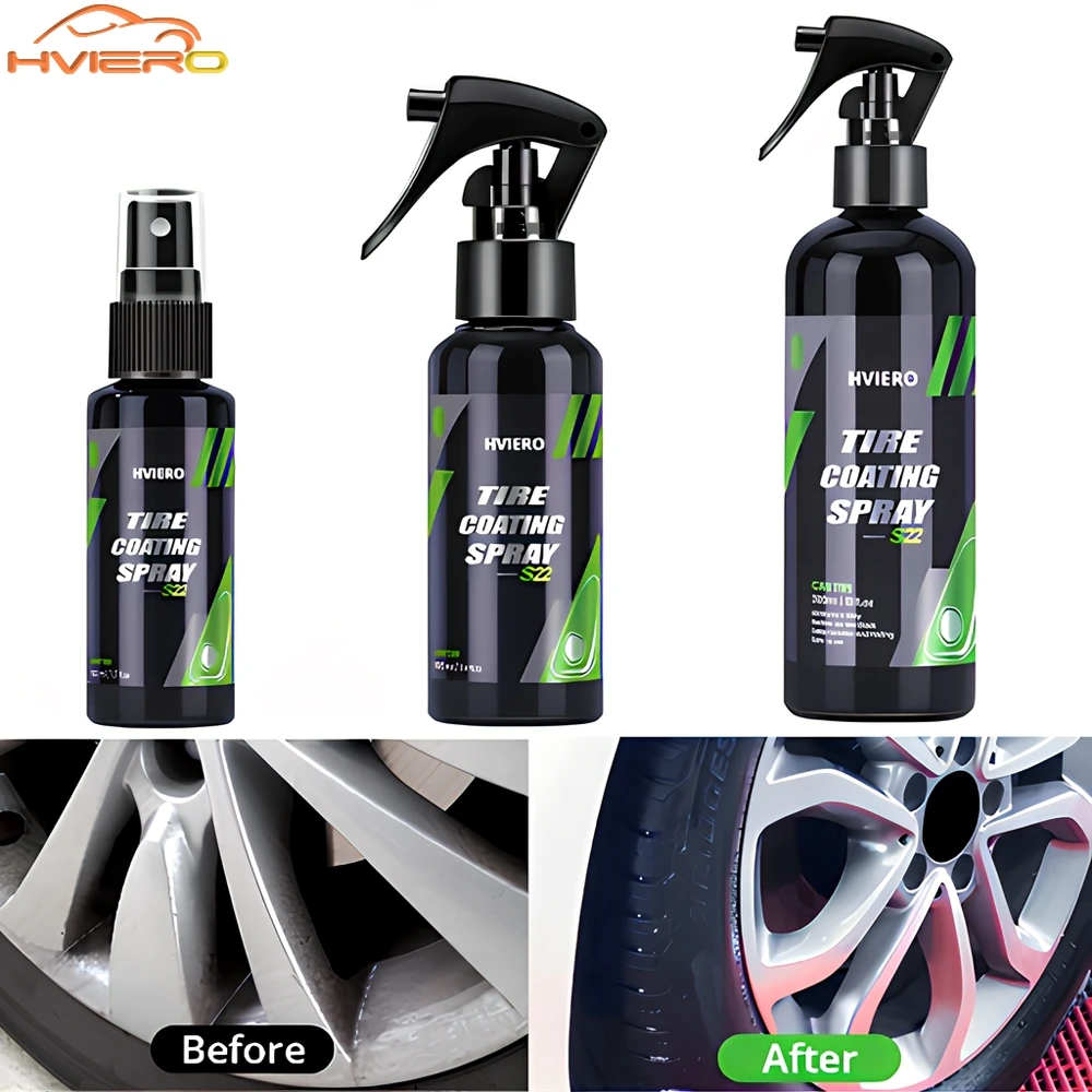 Auto Auto Reifen Glanz Reifen Beschichtung Spray Hydrophobe Dichtstoff Wachs für Auto Rad Auto Re-schwarz Glanz Chemie Füllstoff Rost Entfernung Image