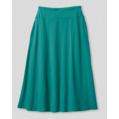 Blair Women's Everyday Knit Solid Skirt - Green - M - Misses