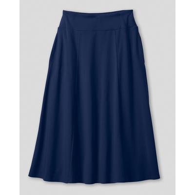 Blair Women's Everyday Knit Solid Skirt - Blue - SPS - Petite Short