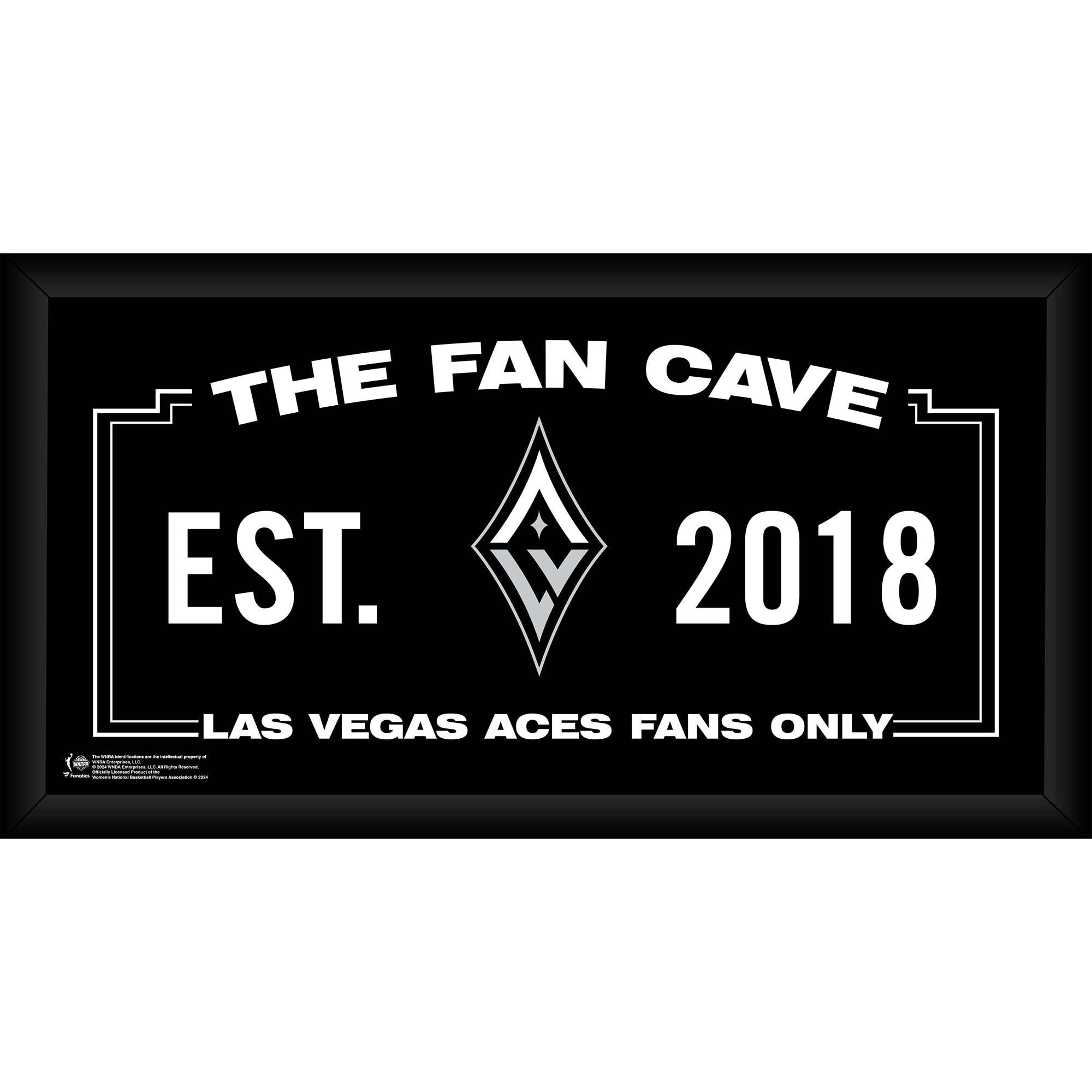 Collage encadré de 10" x 20" des Las Vegas Aces Fan Cave - No Gender Taille: No Size