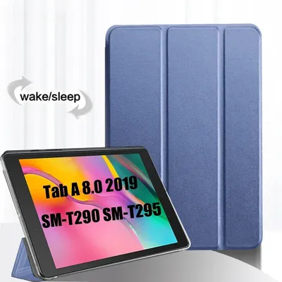 Case For Samsung Galaxy Tab A 8.0" 2019 Cover Flip Tablet Case Leather Smart Magnetic Stand Shell PC