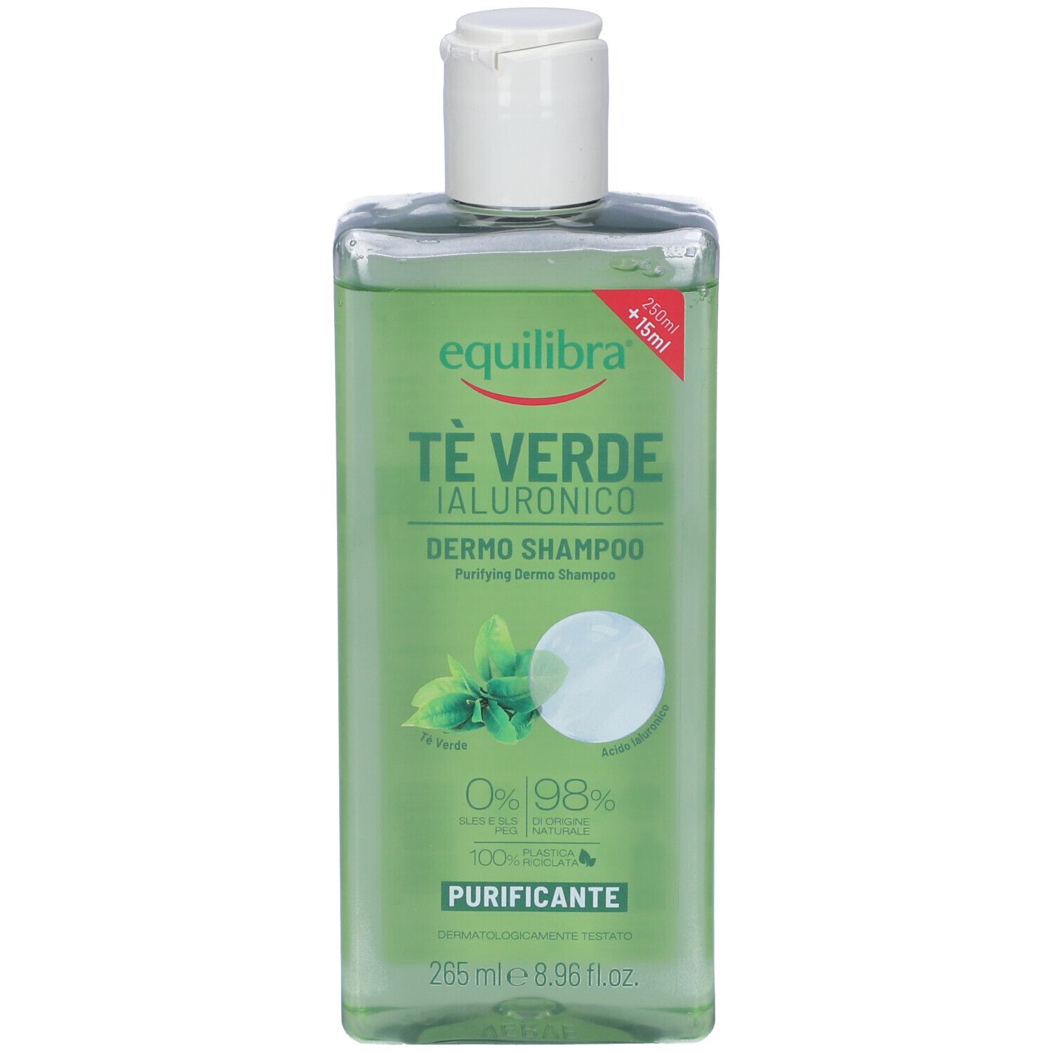 Equilibra Shampoo Tè Verde Ialuronico 265 ml