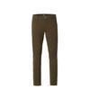 Chinos MEYER "Five-Pocket Chino", Herren, Gr. 32, Länge 32, grün (khaki), 98% Baumwolle;2% Elasthan, unifarben, slim fit lang, Hosen, aus robustem BIO-Baumwoll