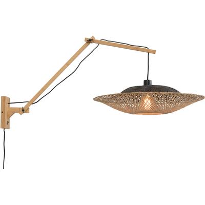 GOOD & MOJO Wandleuchte "Kalimantan", beige (natur), Ø 60cm H: 70cm, Lampen Image