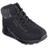 Sneaker SKECHERS "Uno Gen1 - Darling Daze", Kinder, Gr. 35, schwarz, Lederimitat, Textil, sportlich, Schuhe, Schnürboots, Winterstiefel, High Top Sneaker mit Warmfutter