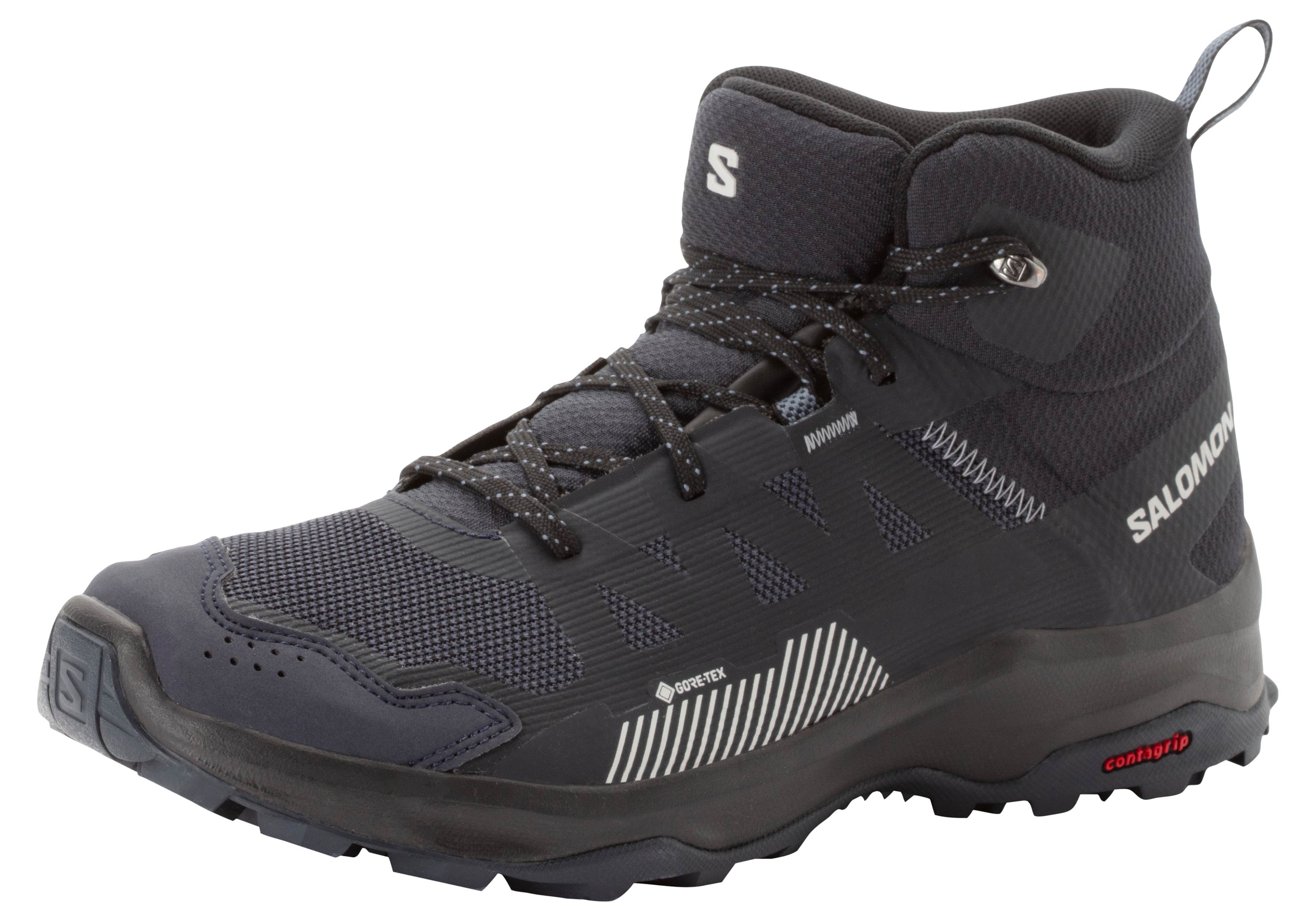 Wanderschuh SALOMON "ARDENT MID GORE-TEX", Herren, Gr. 42, blau (blau nights), Schuhe Wanderschuh, wasserdicht