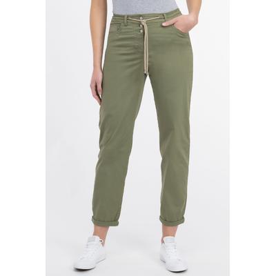Stoffhose RECOVER PANTS "ANOUK", Damen, Gr. 44, Normalgrößen, braun, 97% Baumwolle;3% Elasthan, unifarben, relaxed fit knöchellang, Hosen, mit Jogpants-Charakter Image