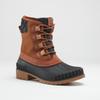 Snowboots KAMIK "SIENNAMIDS", Gr. 39, braun (cognac), Leder, sportlich, Schuhe, wasserdicht, wärmend, Winterstiefel