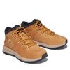 Schnürboots TIMBERLAND "SPRINT TREKKERMID BUNGEE SNEAKER", Gr. 38, gelb (wheat), Leder, Textil, sportlich, Schuhe, Winterstiefel, Schnürstiefel, Winterschuhe