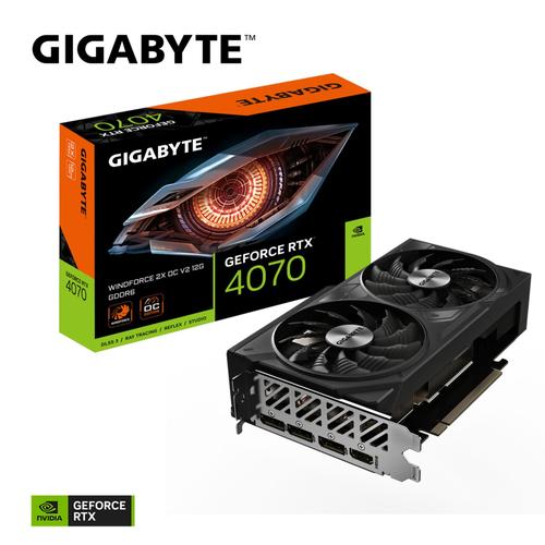 GIGABYTE Grafikkarte ""GeForce RTX 4070 WINDFORCE 2X OC V2 12G - 12GB GDDR6, 192b"", Grafikkarten, eh13