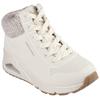 Sneaker SKECHERS "Uno Gen1 - Darling Daze", Kinder, Gr. 35, beige (natur), Lederimitat, Textil, sportlich, Schuhe, Schnürboots, Winterstiefel, High Top Sneaker mit Warmfutter
