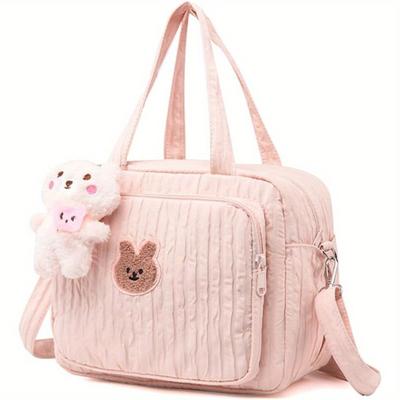 TEMU Baby Diaper Bag Tote, Mommy Bag Cute Baby Nappy Bag Crossbody Travel Diaper Tote Multifunction Baby Storage Bag