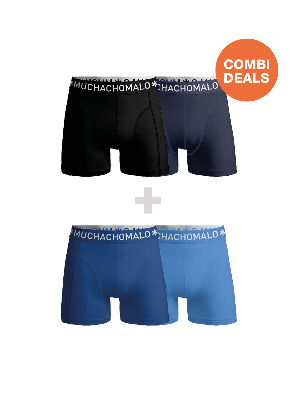 Muchachomalo Herren Boxershorts – 2 Stück Combideal – Herren Unterhosen Image