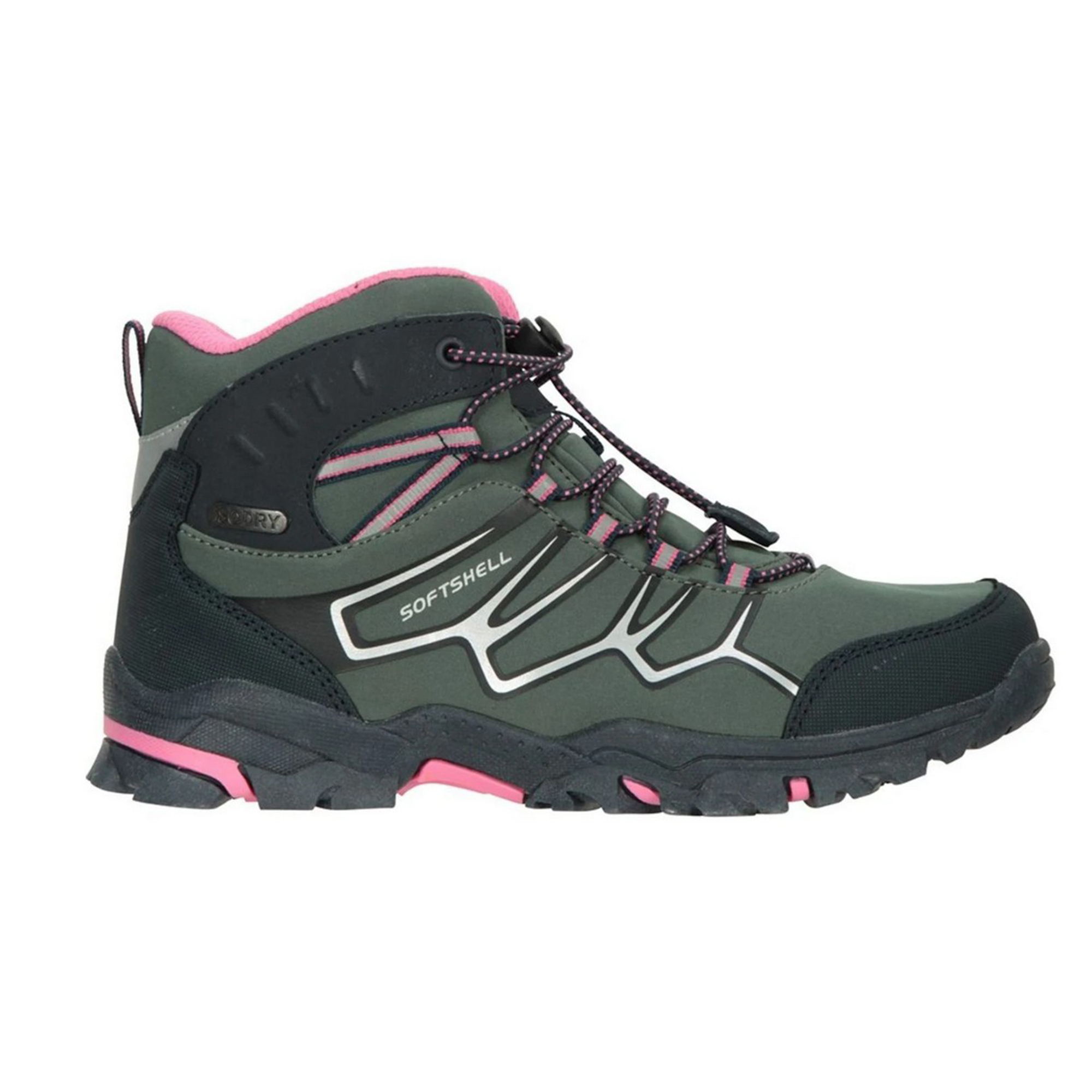 Mountain Warehouse - Kinder Wanderstiefel, Softshell (Dunkel-Khaki) Image