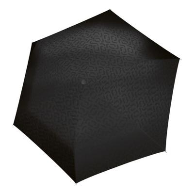 Regenschirm pocket mini »Signature Black Hot Print« schwarz, Reisenthel