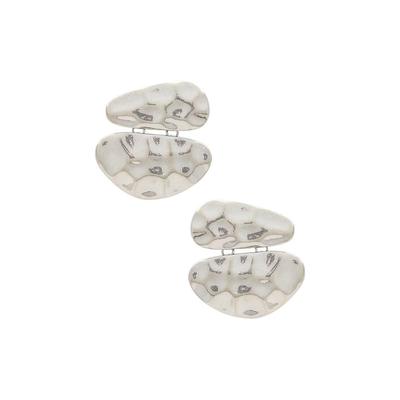 Women's Hammered Silver Stud by ELOQUII in Silver (Size NO SIZE)