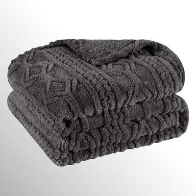 Arctic Boho Blanket, Full / Queen, Charcoal