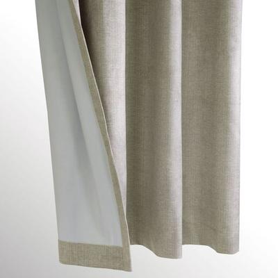 Gustin Grommet Curtain Panel Taupe, 52 x 108, Taupe