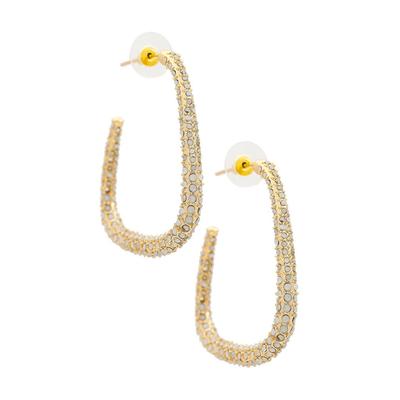 Plus Size Women's Pave Hoops by 8 Other Reasons in Gold (Size NO SIZE)