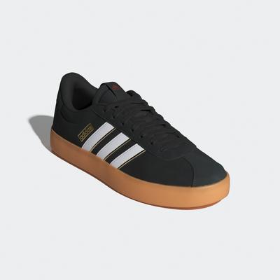 Sneaker ADIDAS SPORTSWEAR "VL COURT 3.0", Gr. 37, schwarz-weiß (core schwarz, cloud weiß, team victory rot), Leder, Synt