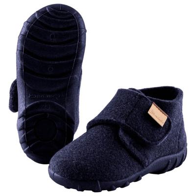 Sterntaler - Kid's Hausschuh Uni - Hüttenschuhe 22 | EU 22 blau/schwarz Image
