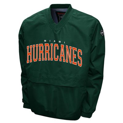 Franchise Club Men's FC Members (Size XXXXL) Miami Hurricanes/Green, Polyester