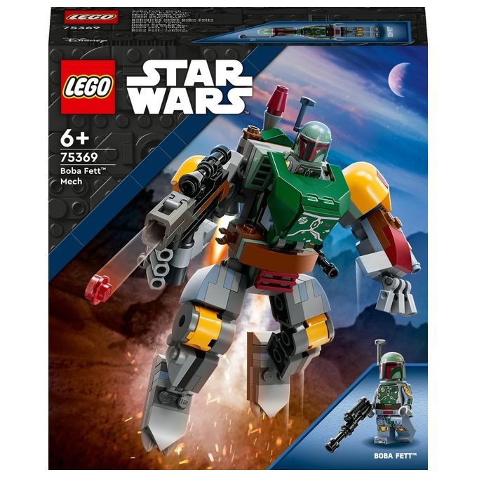 LEGO Star Wars 75369 Mech di Boba Fett, Set Action Figure con Blaster