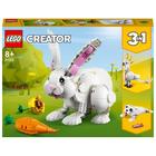 LEGO Creator 31133 Coniglio Bianco, Set 3in1, Costruzioni Animali Gioc