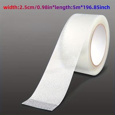 TEMU 5m Clear Anti-slip Tape - Waterproof, Soft Peva Grip For Safety On Stairs, Boats, & Showers - Invisible, Non-damaging Design For Feet, Indoor/outdoor Use Image