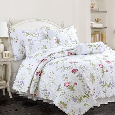 TEMU Floral Paisley Reversible Quilt Bedding Set, Lightweight Bedspread Coverlet For All