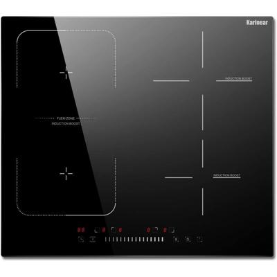 Induktionskochfeld, 60 cm, 4-Zonen-Elektrokochfeld mit Schieberegler, Boost-Funktion und Flexzone Image