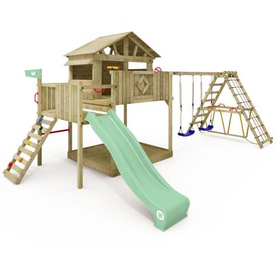Wickey Spielturm Klettergerüst Smart Fjord mit Schaukel & Rutsche, Stelzenhaus mit Sandkasten, Image